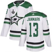 Cheap Adidas Stars #13 Mattias Janmark White Road Authentic Youth 2020 Stanley Cup Final Stitched NHL Jersey