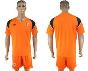 Wholesale Cheap Sevilla Blank Orange Goalkeeper Soccer Club Jersey