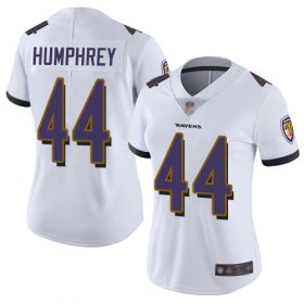 Wholesale Cheap Nike Ravens #44 Marlon Humphrey White Women\'s Stitched NFL Vapor Untouchable Limited Jersey