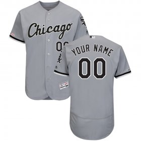 Wholesale Cheap Chicago White Sox Majestic Road Flex Base Authentic Collection Custom Jersey Gray