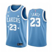 Wholesale Cheap Nike Lakers #23 LeBron James Blue Minneapolis All-Star Classic NBA Jersey