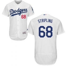 Wholesale Cheap Dodgers #68 Ross Stripling White Flexbase Authentic Collection Stitched MLB Jersey