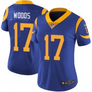 Wholesale Cheap Nike Rams #17 Robert Woods Royal Blue Alternate Women's Stitched NFL Vapor Untouchable Limited Jersey