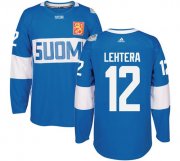 Wholesale Cheap Team Finland #12 Jori Lehtera Blue 2016 World Cup Stitched NHL Jersey
