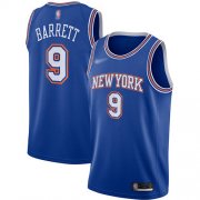 Wholesale Cheap Knicks #9 R.J. Barrett Blue Basketball Swingman Statement Edition 2019-2020 Jersey