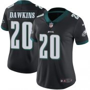 Wholesale Cheap Nike Eagles #20 Brian Dawkins Black Alternate Women's Stitched NFL Vapor Untouchable Limited Jersey
