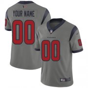 Wholesale Cheap Nike Houston Texans Customized Gray Men's Stitched NFL Limited Inverted Legend Jersey