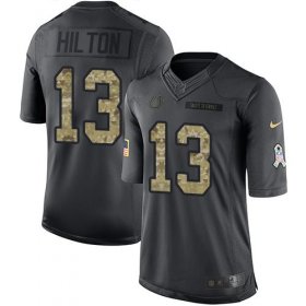 Wholesale Cheap Nike Colts #13 T.Y. Hilton Black Men\'s Stitched NFL Limited 2016 Salute to Service Jersey