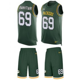 Wholesale Cheap Nike Packers #69 David Bakhtiari Green Team Color Men\'s Stitched NFL Limited Tank Top Suit Jersey