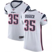 Wholesale Cheap Nike Patriots #35 Kyle Dugger White Men's Stitched NFL New Elite Jersey