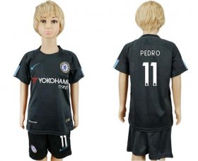 Wholesale Cheap Chelsea #11 Pedro Sec Away Kid Soccer Club Jersey