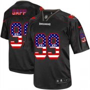 Wholesale Cheap Nike Buccaneers #99 Warren Sapp Black Men's Stitched NFL Elite USA Flag Fashion Jersey
