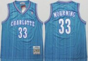 Wholesale Cheap Charlotte Hornets #33 Alonzo Mourning Green Swingman Throwback Jersey