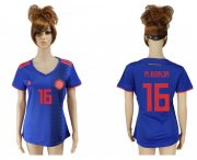 Wholesale Cheap Women's Colombia #16 M.Borja Away Soccer Country Jersey