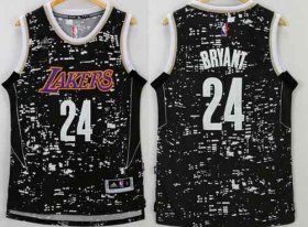 Wholesale Cheap Men\'s Los Angeles Lakers #24 Kobe Bryant Adidas 2015 Urban Luminous Swingman Jersey
