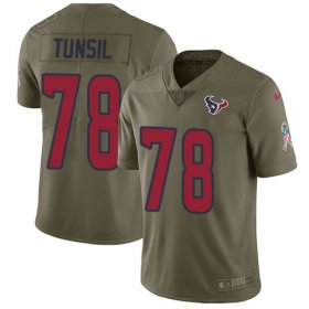Wholesale Cheap Nike Texans #78 Laremy Tunsil Olive Men\'s Stitched NFL Limited 2017 Salute To Service Jersey