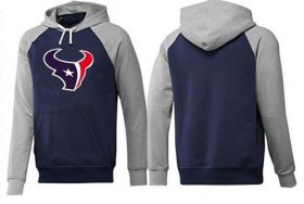 Wholesale Cheap Houston Texans Logo Pullover Hoodie Dark Blue & Grey