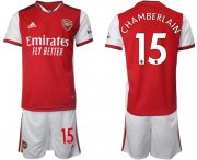 Wholesale Cheap Men 2021-2022 Club Arsenal home red 15 Soccer Jersey