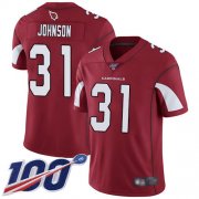 Wholesale Cheap Nike Cardinals #31 David Johnson Red Team Color Men's Stitched NFL 100th Season Vapor Limited Jersey