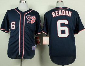 Wholesale Cheap Nationals #6 Anthony Rendon Navy Blue Cool Base Stitched MLB Jersey