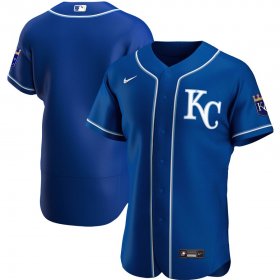 Wholesale Cheap Kansas City Royals Men\'s Nike Royal Alternate 2020 Authentic Official Team MLB Jersey