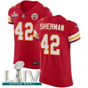 Wholesale Cheap Nike Chiefs #42 Anthony Sherman Red Super Bowl LIV 2020 Team Color Men's Stitched NFL Vapor Untouchable Elite Jersey
