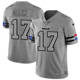 Wholesale Cheap Buffalo Bills #17 Josh Allen Men\'s Nike Gray Gridiron II Vapor Untouchable Limited NFL Jersey