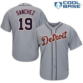 Wholesale Cheap Tigers #19 Anibal Sanchez Grey Cool Base Stitched Youth MLB Jersey