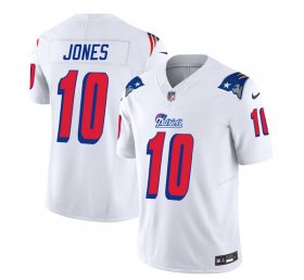 Wholesale Cheap Men\'s New England Patriots #10 Mac Jones White 2023 F.U.S.E. Vapor Limited Football Stitched Jersey