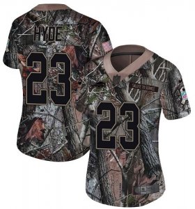 Wholesale Cheap Nike Bills #23 Micah Hyde Camo Women\'s Stitched NFL Limited Rush Realtree Jersey