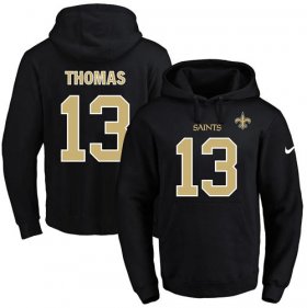 Wholesale Cheap Nike Saints #13 Michael Thomas Black Name & Number Pullover NFL Hoodie