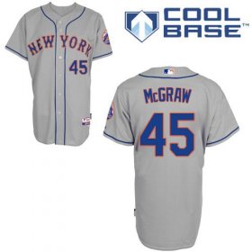 Wholesale Cheap Mets #45 Tug McGraw Grey Road Cool Base Stitched MLB Jersey