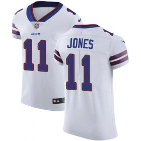 Wholesale Cheap Nike Bills #11 Zay Jones White Men\'s Stitched NFL Vapor Untouchable Elite Jersey