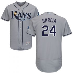 Wholesale Cheap Rays #24 Avisail Garcia Grey Flexbase Authentic Collection Stitched MLB Jersey