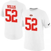 Wholesale Cheap Nike San Francisco 49ers #52 Patrick Willis Pride Name & Number NFL T-Shirt White