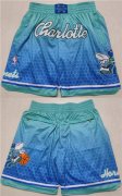 Wholesale Cheap Men's Charlotte Hornets Blue Mitchell & Ness Shorts (Run Small)