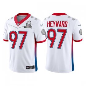 Wholesale Cheap Men\'s Pittsburgh Steelers #97 Cameron Heyward 2022 White Pro Bowl Stitched Jersey