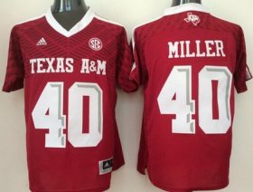 Wholesale Cheap Men\'s Texas A&M Aggies #40 Von Miller Red 2016 College Football Nike Jersey