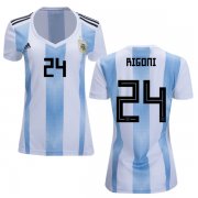 Wholesale Cheap Women's Argentina #24 Rigoni Home Soccer Country Jersey