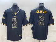 Wholesale Cheap Men's Philadelphia Eagles #2 Darius Slay Jr Black Golden Edition Stitched NFL Nike Limited Jersey