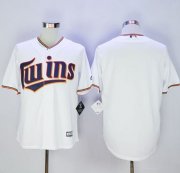 Wholesale Cheap Twins Blank New White Cool Base Stitched MLB Jersey