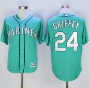 Wholesale Cheap Mariners #24 Ken Griffey Green New Cool Base Stitched MLB Jersey