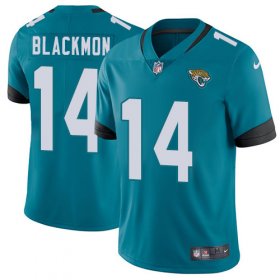 Wholesale Cheap Nike Jaguars #14 Justin Blackmon Teal Green Alternate Youth Stitched NFL Vapor Untouchable Limited Jersey