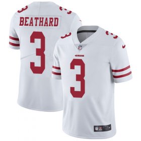 Wholesale Cheap Nike 49ers #3 C.J. Beathard White Men\'s Stitched NFL Vapor Untouchable Limited Jersey