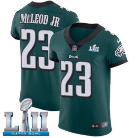 Wholesale Cheap Nike Eagles #23 Rodney McLeod Jr Midnight Green Team Color Super Bowl LII Men\'s Stitched NFL Vapor Untouchable Elite Jersey