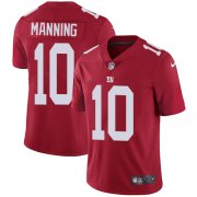 Wholesale Cheap Nike Giants #10 Eli Manning Red Alternate Men's Stitched NFL Vapor Untouchable Limited Jersey