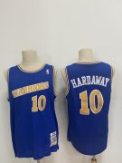 Wholesale Cheap Men's Golden State Warriors #10 Tim Hardaway Blue 1990-92 Hardwood Classics Mesh Jersey