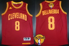 Wholesale Cheap Men\'s Cleveland Cavaliers #8 Matthew Dellavedova 2017 The NBA Finals Patch Red Jersey