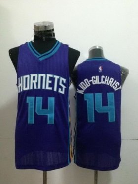 Wholesale Cheap Charlotte Hornets #14 Michael Kidd-Gilchrist Purple Swingman Jersey