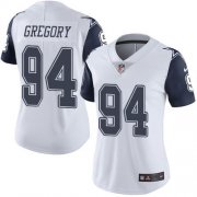 Wholesale Cheap Nike Cowboys #94 Randy Gregory White Women's Stitched NFL Limited Rush Jersey